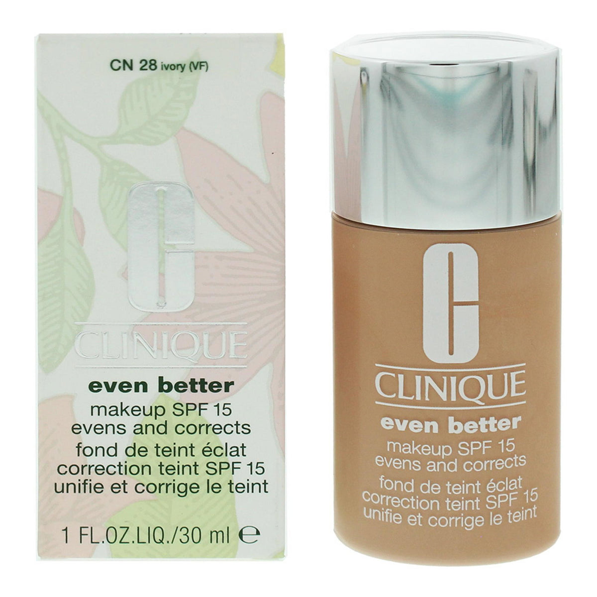 Clinique, Even Better, Natural, Liquid Foundation, 03, Ivory, SPF 15, 30 ml